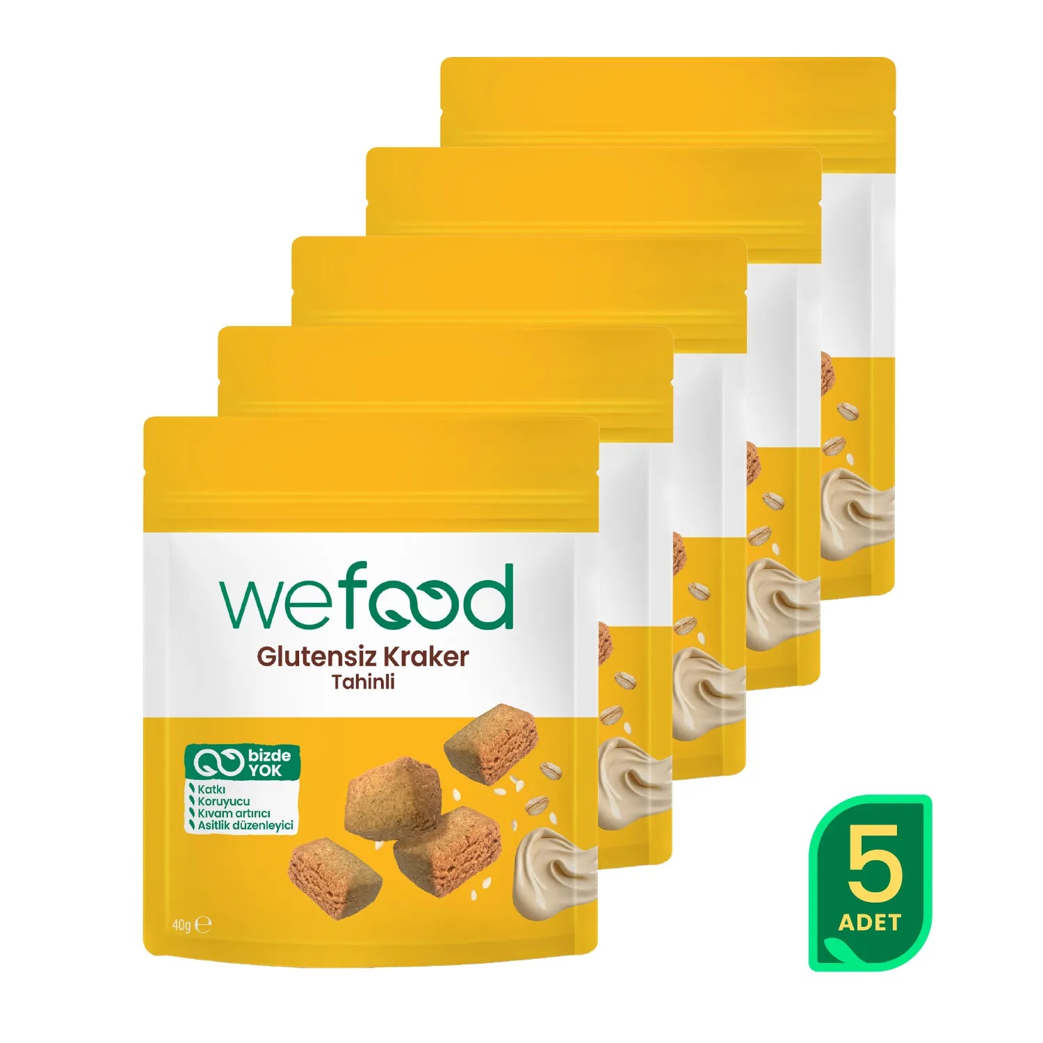 Wefood Tahinli Kraker 40 gr 5'li